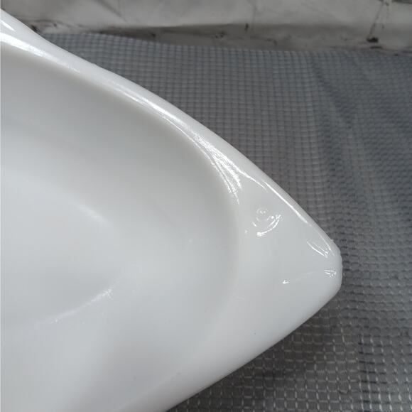 Vintage Glasbake 18" Fish Shaped Milk Glass‎ Baking Dish Made in USA - Picture 2 of 9